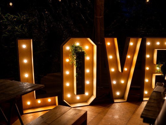 Lichtletters LOVE (led-verlicht) verlichting- decoratie- bruiloft